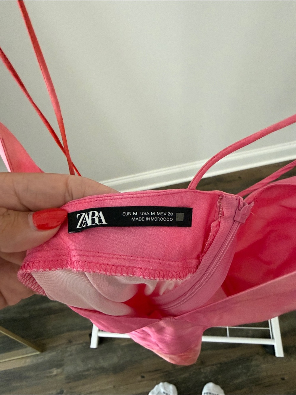 Zara Pink to Orange Ombre Slip Dress - Picture 2 of 3